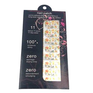 Nail Patch, Nail Stickers, Nail Strips, Vernis adhesive Nail Wraps, Flor…